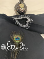 Saree Blouse.Beautiful Slub Cotton Blouse-Black. Boat Neck with Cut Work & Beads work on sleeves. Saree Blouse.Beautiful Slub Cotton Blouse-Black. Boat Neck with Cut Work & Beads work on sleeves.